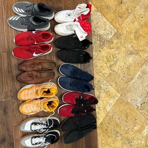 Ten pair of size 13..5-14 men’s shoes.